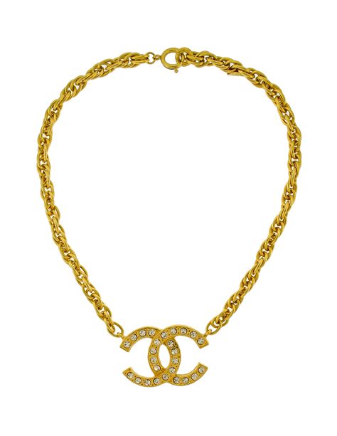 chanel gold necklace cheap|Chanel necklace online shop.